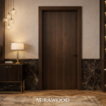 Mirawood (Code 02): Elegant Door with Dark Wood Design
