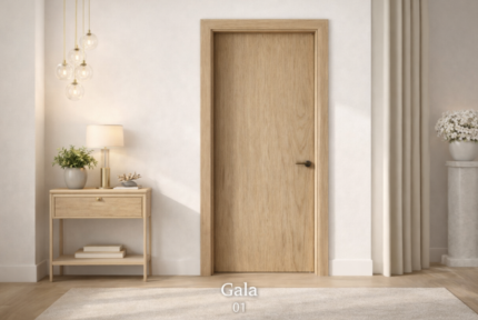 Gala (Code 01): Elegant Door with Natural Wood Design